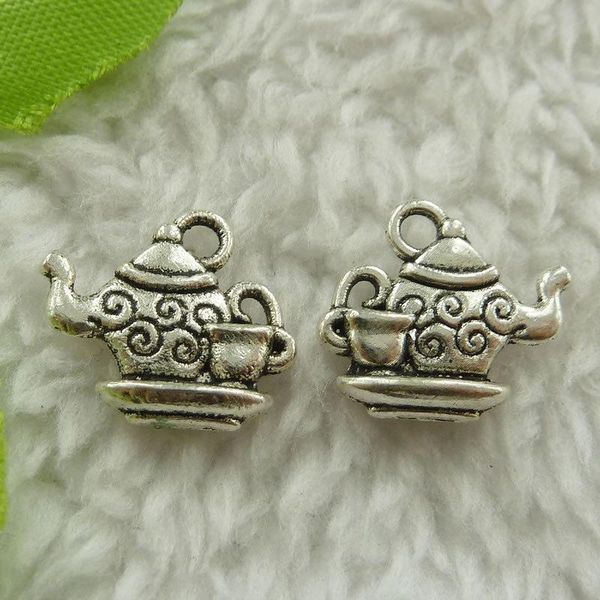 

other 268 pieces antique silver teapot charms 15x14mm #4503