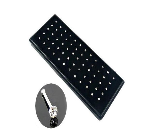 

nose stud 316l surgical steel clean gem 120pcslot 2mm crystal nose ring nostril studs fashion body piercing jewelry9957425, Slivery;golden