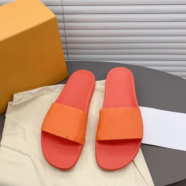 

designer slipper luxury sandal men women shoes pool pillow comfort embossed mules copper triple black pink ivory summer fashion slides beach