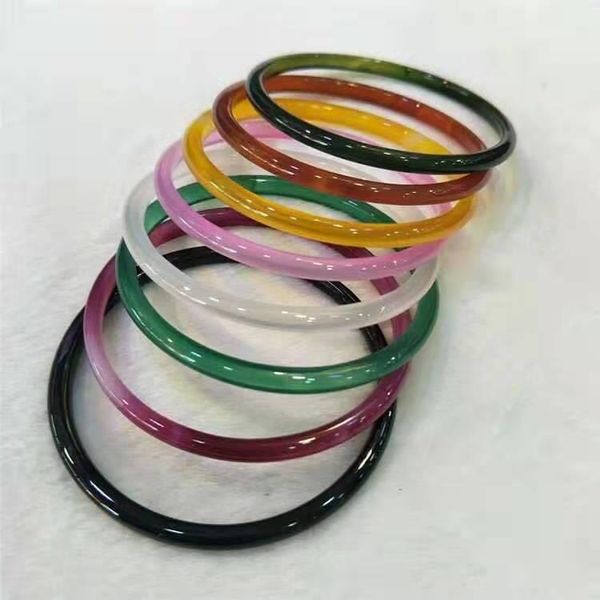 

bangle natural thin bracelet handcarved agate bangle bracelets women bangle jade jewelry jadeite jade bangles bracelet for women, Black