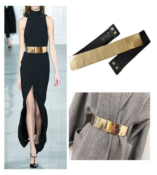 

new arrivals timelimit fashion metal original single highgrade female wide girdle stretch elastic waistband with a dress 6254772, Black;brown