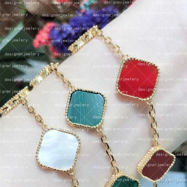 

classic fashion clover bracelet for women 4/four leaf flower chain link gold silver charm party wedding mother's thanksgiving gifts des