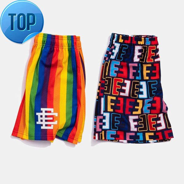 

fashionmen's shorts eric emanuel ee basic short newyork city skyline casual fitness sports pants summer gym workout mesh beach basketba, White;black