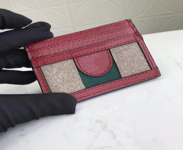 

classic men women credit card holder coin purse fashion mini small wallet handy slim bank holders key pouch with gift box8676897, Red;black