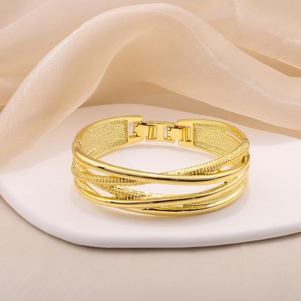 

bangle dubai chain cuff bangle for women scale shape plated bracelet indian jewelry nigerian wedding party gift, Black