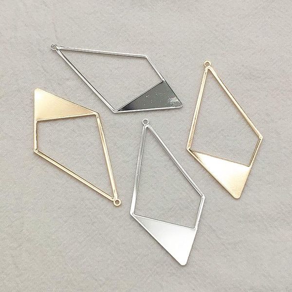 

other new arrival 56x28mm 50pcs brass pendants rhombus charm for handmade necklace earrings diy parts jewelry findings components