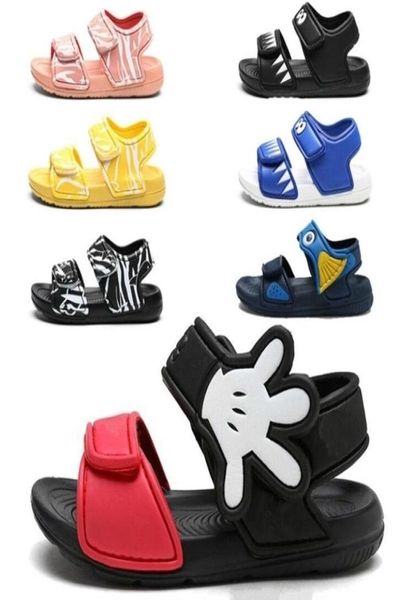 

kids girls sandals summer nonslip beach shoes open childrens sandals wild boys student childrens shoes y2005094758498, Black