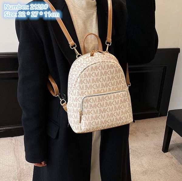 

Trend women shoulder bag 2 colors simple vertical fashion handbag outdoor sports travel wear resistant leather leisure backpack letter printing package wholesale, Multi