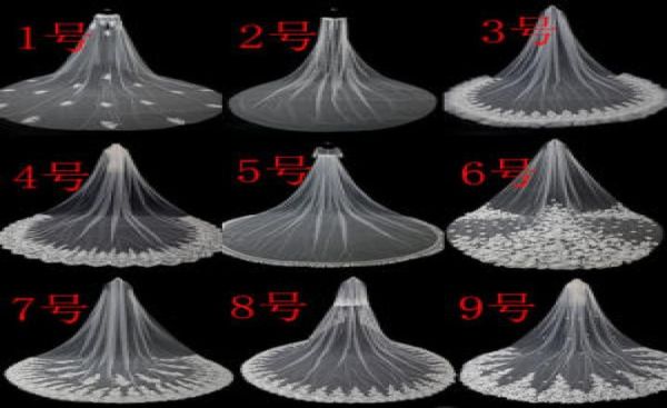 

whole 35m length 3m width long soft tulle bridal veils0122250898, Black