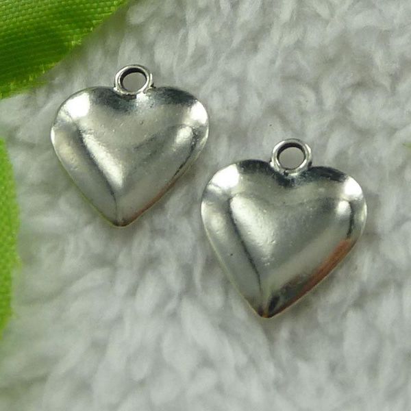 

other 200 pieces antique silver heart charms 16x14mm #2632