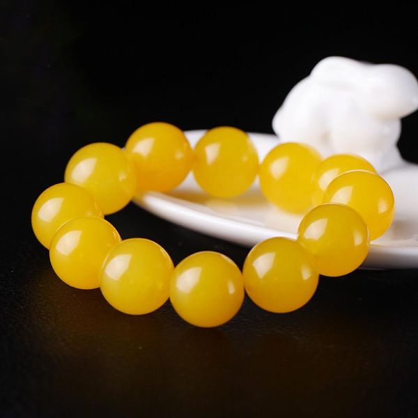 

bangle natural yellow agate 1620mm bead bracelet jewellery lucky exorcise evil spirits auspicious amulet fine jade jewelry bracelet, Black