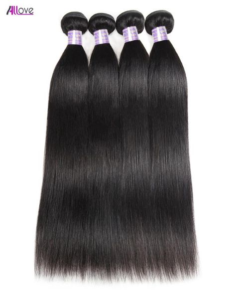 

8a unprocessed peruvian human hair bundles brazilian body wave straight hair weave 34bundles mink brazillian body wave silky stra2020900, Black
