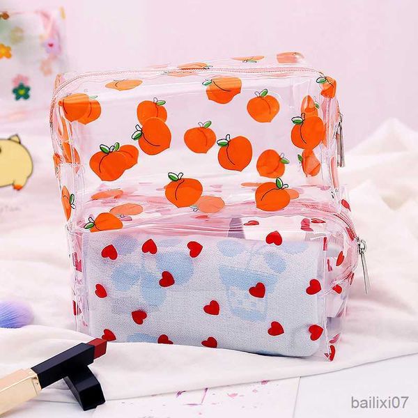 

cosmetic bags cases transparent cosmetic bag women cute zipper makeup bag fashion waterproof travel organizer toiletry wash bag pouch case