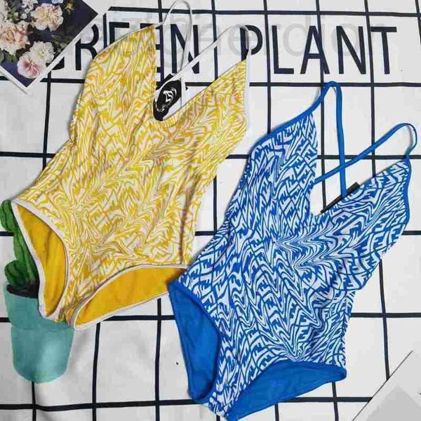 

women's swimwear designer new ff letter printing fashion one-piece swimsuit spring resort women xwca, White;black