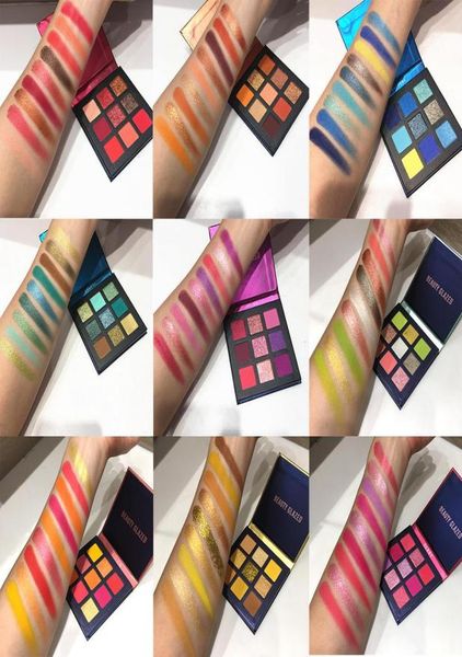 

beauty glazed makeup eyeshadow pallete makeup brushes 9 color shimmer pigmented eye shadow palette make up palette maquillage8693152