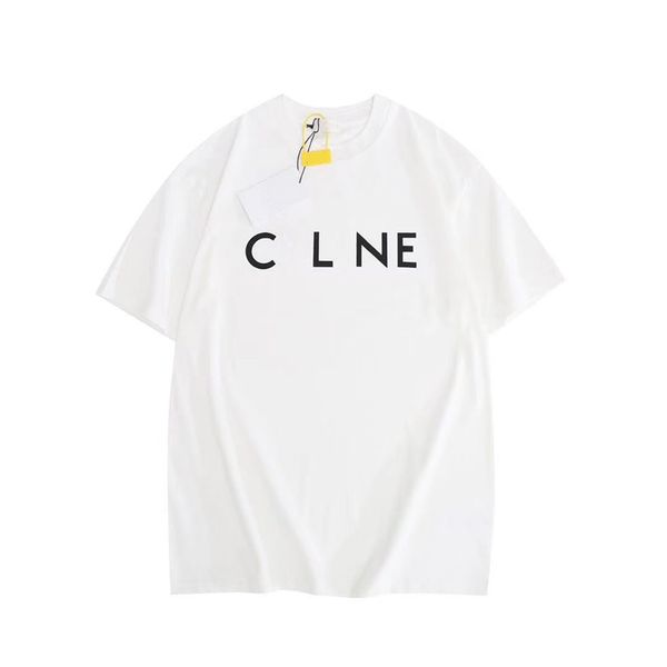 

23new mens t shirt,designer t shirt mens tees pure cotton breathable, simple and fashionable new versatile couple clothing, White;black
