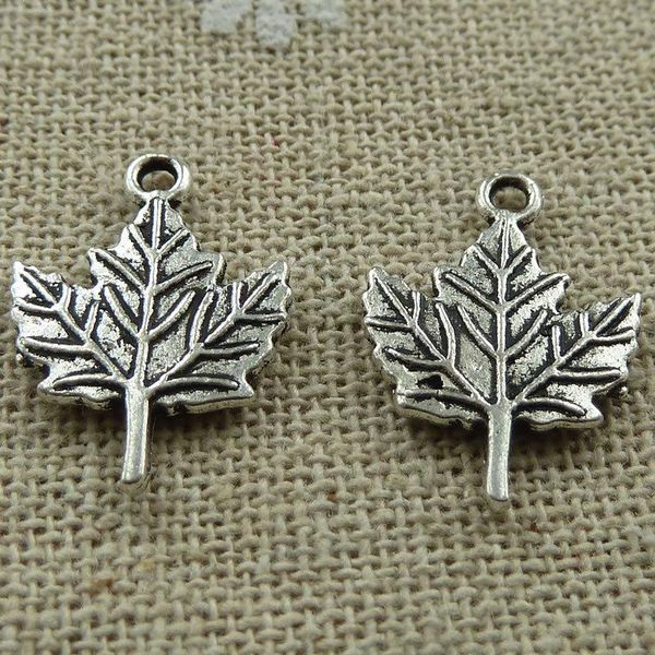 

other 270 pieces tibetan silver leaves charms 19x13mm #465