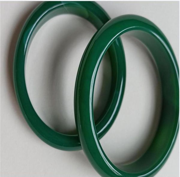 

5662mm natural dark green jade handmade jade bracelet a1011725527, Black