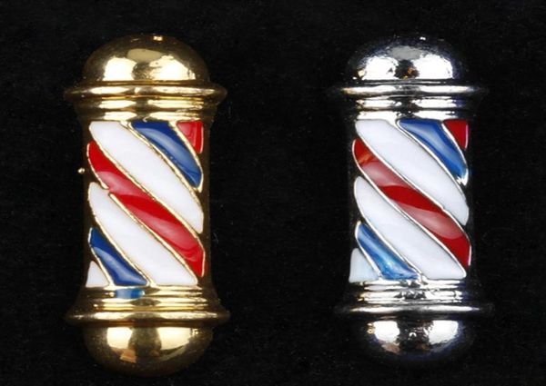 

pins brooches fashion barber shop pole 3d brooch badge hip hop hairdresser gothic pins1511037, Gray