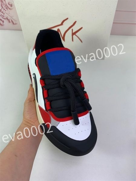 

new luxury designer men's causal shoes fashion woman leather lace up platform sole sneakers white black mens womens