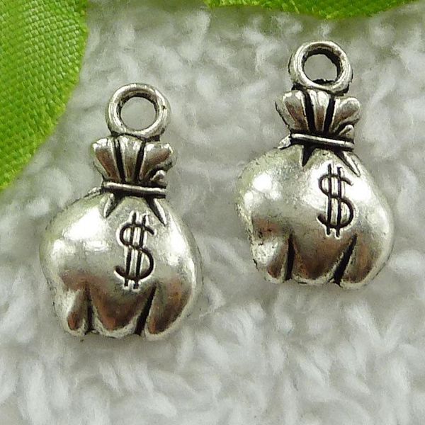 

other 320 pieces antique silver moneybag charms 19x12mm #1685