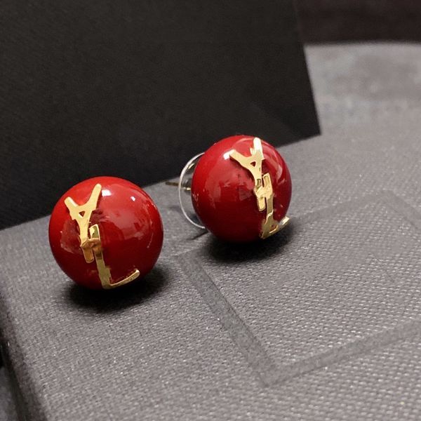 

gold letter y logo stud earrings europe and the united states ysltiy simple fashion designer earrings for women christmas wedding bride gift, Golden;silver