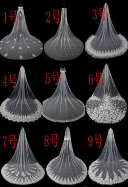 

whole 35m length 3m width long soft tulle bridal veils0129977912, Black