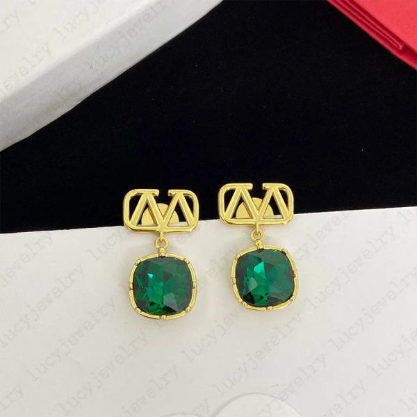 

fashion earrings with letter designer simple earring charm for man women classic 3 colors, Golden