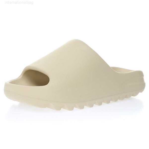 

good quality yz slide sandals summer bone onyx resin soot ochre enflame orange men women sneakers, Black