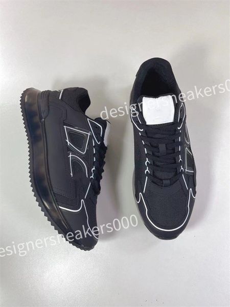

2023 luxury casual shoes trainers women's flats platform sneakers designer logo white black leather womens lace up mens size 39-46