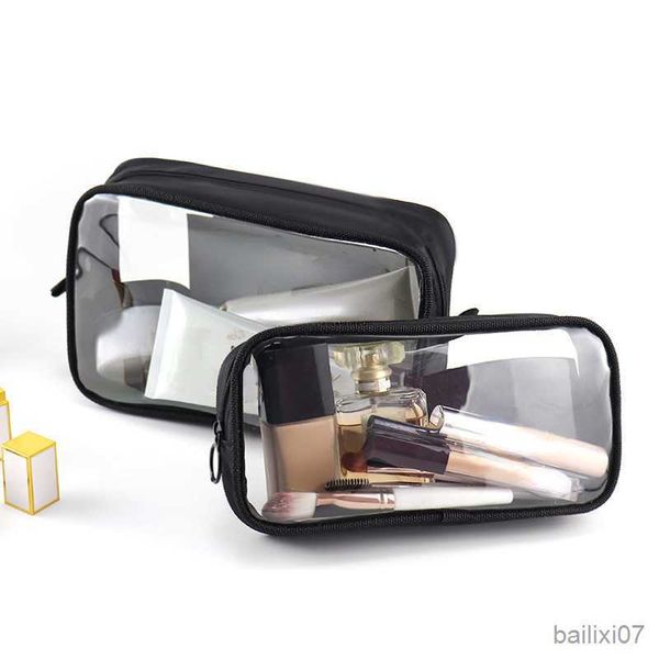 

cosmetic bags cases waterproof travel portable toiletry bag black clear cosmetic bag transparent makeup brush storage case travel organizer