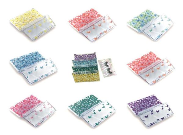 

false eyelashes 102050pcs whole eyelash packaging box lash boxes 3d mink lashes butterfly print acrylic empty case8492183