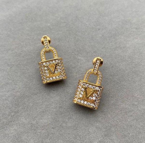 

fashion designer earrings jewlery womens luxury designer earring with box letters golden party wedding gifts mens d217064f6197534, Golden;silver