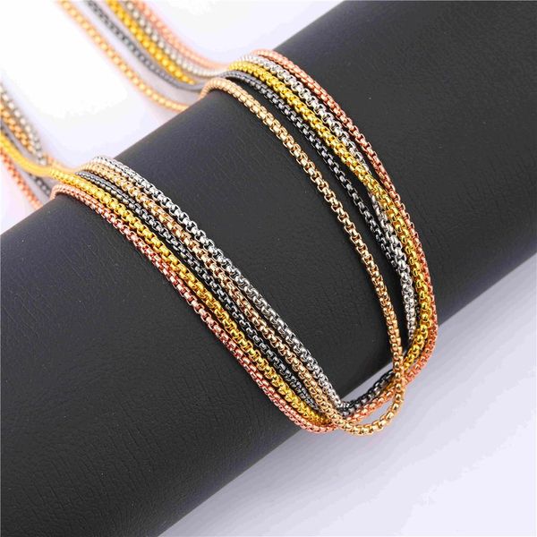 

polish 60cm chains for jewelry making diy bracelet pendant necklace alloy chains crafts accessories jewellry findings, Blue