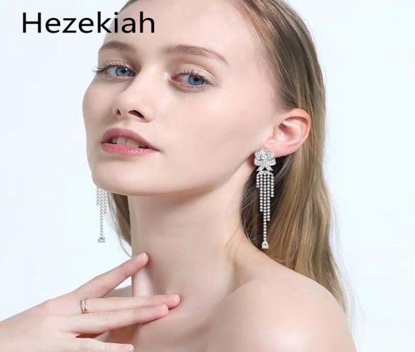

hezekiah s925 tremella needle tassels rose earrings luxury fashion highend temperament lady earrings twinkle celebrities shi5401133, Golden