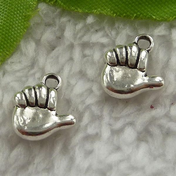 

other 280 pieces antique silver fist charms 13x11mm #3359