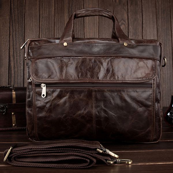 

briefcases fashion men briefcase genuine leather briefcase men leather business bag portfolio office brief case tote lap156 230519