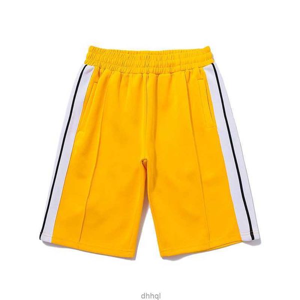 

palms palmangel short pant men women sport trousers man designers shorts pants sportswear basketball beach tripe angle elastic waist knee le, White;black