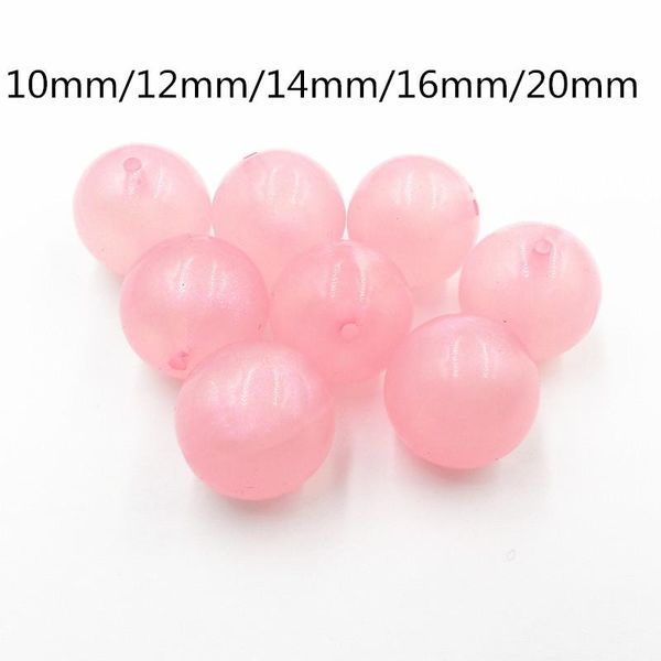 

crystal 12mm/20mm pink transparent illusion glitter beads