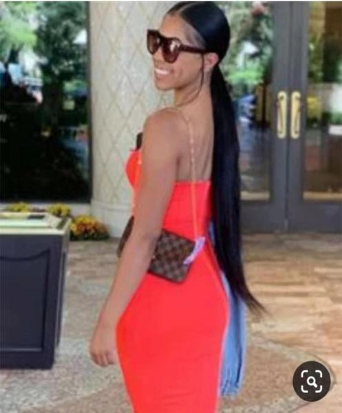 

brazilian straigt hair ponytail 120g natural color ponytail straight virgin hair extension clipin real silky straight ponytail hum4898132, Black