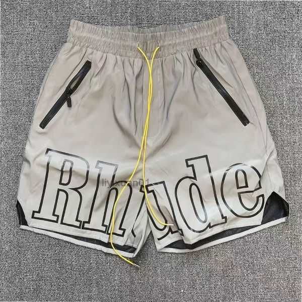 

rhude shorts designers mens basketball short pants 2021 luxurys summer beach palm letter mesh street fashion sweatpants 12 93db, White;black