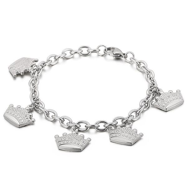 

bangle fashion women men silver color gold steel chain bead watch bracelets jewelry gift, Black