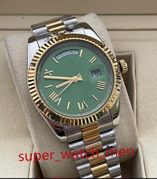 

multiple styles men watch super bp factory 2813 automatic movement v2 white roman dial 41mm 228238 gold stainless steel strapp sapphire glas, Slivery;brown