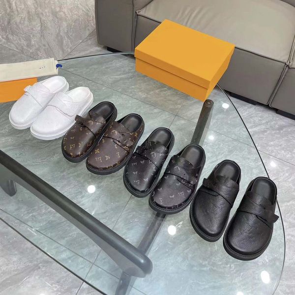 

cosy flat comfort clogs cacao brown slipper women men patent flower canvas adjustable strap anatomic footbed ultra-light micro outsole big s, Black