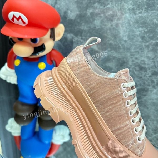 

2023brand designer platform mens casual shoes leather lace-up sneaker lady flat running trainers letters gym sneaker, Black