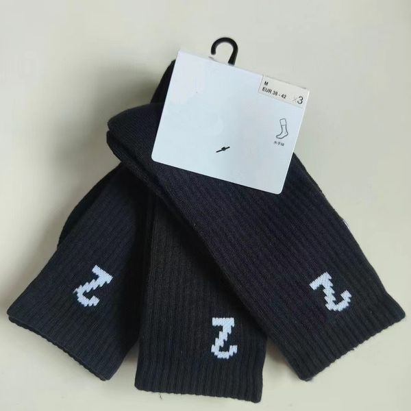 

men socks classic number designer socks sport training towel bottom sock for mens, Black