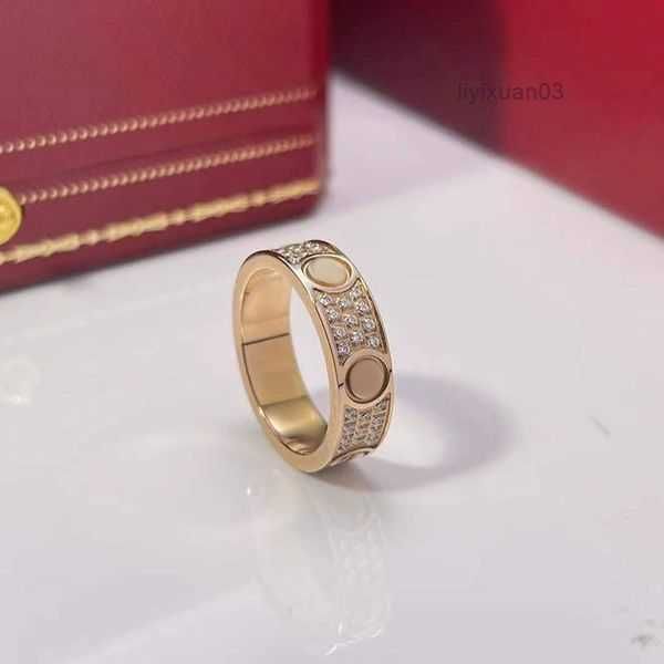

love rings womens ring couple jewelry band titanium steel with diamonds casual fashion street classic gold silver rose optional 3 bbnj