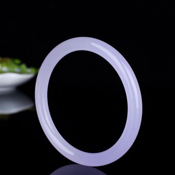 

bangle natural blue purple hand carved round jade bracelet fashion jewelry women's bracelet gift accessories classic bracelets, Black