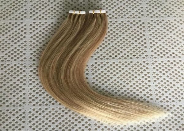 

lummy pu skin weft tape in hair extensions piano color 18613 14quot26quot 100g40pcs remy human hair extensions1596150, Black