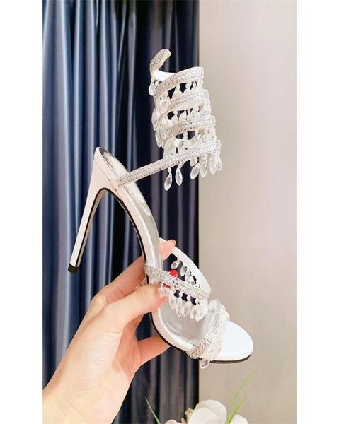 

sandals women shoes chandelier sandal elegant shimmering crystals embellished leather stiletto heel gleaming metal flat5758524, Black
